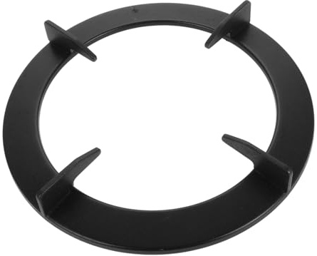 Eisen Wok Stützring für Gasherd, Rutschfest, Rechteckig, Schwarz | Stabiler Topfhalter für Kochfelder, Einfache Montage, Vielseitig Nutzbar, Geeignet für Milchtopf und Küchenutensilien