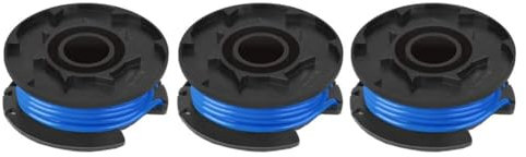 LKTBCFN Lot de 3 bobines de Fil for Tondeuse à Gazon Ryobi RAC125, for modèles RLT1830H13, RLT1825LI et OLT1831S, 3 bobines de Fil de 1,6 mm.