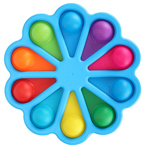 Riuulity Bol de Couleur de Forme de Fleur Professionnelle pour Croquis, Fêtes, écoles, Plastique Robuste + Matériau en Caoutchouc
