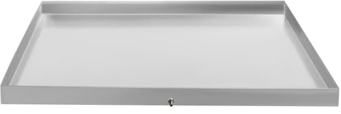 Bac de vidange robuste pour machine à laver, bac anti-gouttes, 68,58 x 63,5 x 3,81 cm, bac de récupération pour machine à laver, protection contre les fuites d'eau pour la maison, en acier inoxydable