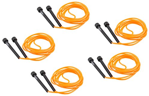 TRENAS SET - Fünf schnelle Speed Ropes - Orange - 3,40 Meter