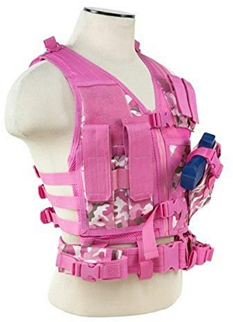 NC Star CTVC2916PC Ncstar, Tactical Vest, Pink Camo, XS-S