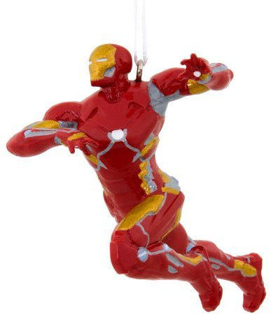 Marvel Hallmark Civil War Captain America Iron Man Christmas Tree Ornament