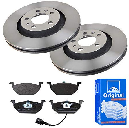 ATE 2 Bremsscheiben Ø280 Belüftet + Beläge für A3 8L1 VW Golf 4 1J1 1J5