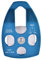 Alomejor 28KN Pulley Seilrolle Pulley Umlenkrolle Riemenscheibe Tandemrolle Turn Pulley Klettern Sicherheitsausrüstung Zubehör (Blau)