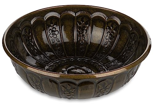 Alisveristime Türkische Hammam-Badeschüssel, traditionelle Metallkonstruktion, Durchmesser 20 cm, Höhe 6 cm, mehrere Farben erhältlich (autentic)