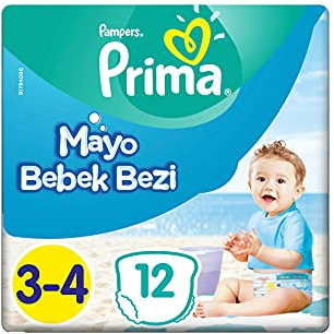 Pampers Splashers - Pañales de natación (talla 3-4, 12 unidades)