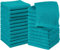 Utopia Towels - Flannel Face Cloths Set - 30 x 30 cm - 100% Ring Spun Cotton, Premium Quality Washcloths, Highly Absorbent and Soft Feel Face Towels, Perfect for Cleaning Dishes (24-Pack, Turquoise)