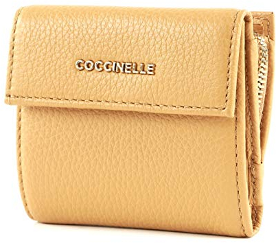 Coccinelle Leder Geldbörse Metallic Soft Mini Wallet Noir schwarz