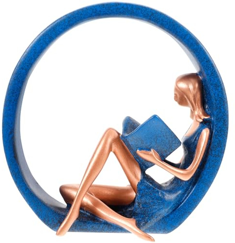 Garneck Yoga Girl Resin Ornament - Decorative Figurine for Home and Office Unique Craft for Living Room Desk or Tv Cabinet