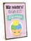 TypeStoff Holzschild mit Spruch – Eis – im Vintage-Look mit Zitat als Geschenk und Dekoration zum Thema Pause und Auszeit - HS-00955