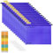 MerryNine A4-Hängemappen,Polypropylen-Aktenschrank, Hängemappen mit Tabs und Karteneinsätzen, für Schule, Zuhause, Arbeit, Büro, Organisation (1, Violett)