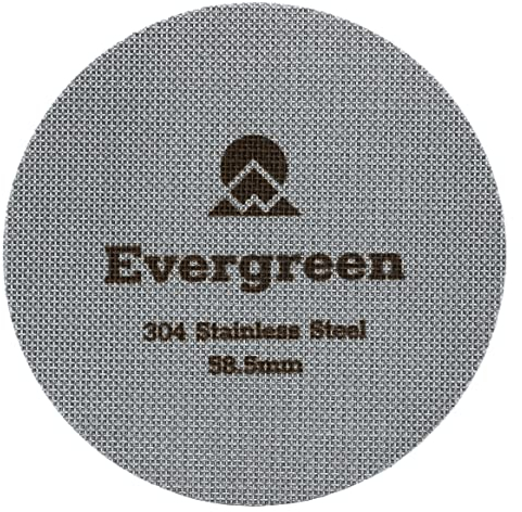 Evergreen Kaffee – Espresso-Puck-Sieb | Kontakt-Duschwand | Professioneller 304 Edelstahl | 1,7 mm dick | kompatibel mit Breville Oracle, Dual-Boiler, allen kommerziellen Maschinen (58,5 mm)