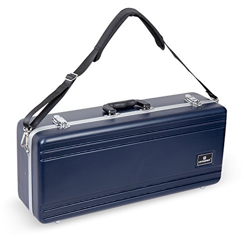 Crossrock Custodia rettangolare per sassofono contralto con tracolla singola, blu (CRA862ASBL-R)