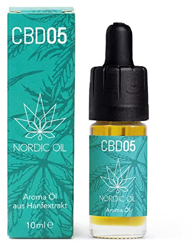Nordic Oil - 5% CBD Öl Aroma - 500mg - 10ml - Vollspektrum CBD Öl | Vegan | Bio Qualität | Beste cbd-Marke in Europa | CBD 5 | Bioverfügbarkeit | CBD Öl