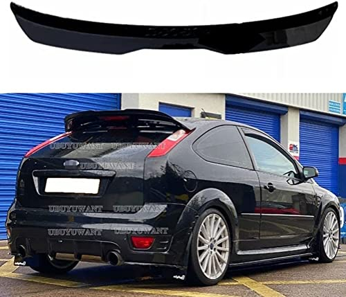 CLEAE Heckspoiler für Ford Focus MK2 ST Spoiler 2004-2011, Kratzfeste Bodykits, Schwarz, Selbstklebend