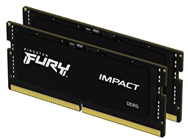 Kingston FURY Impact PnP 32GB (2x16GB) 5600MT/S DDR5 CL40 SODIMM Gaming Speicher für Laptop Kit mit 2 - KF556S40IBK2-32