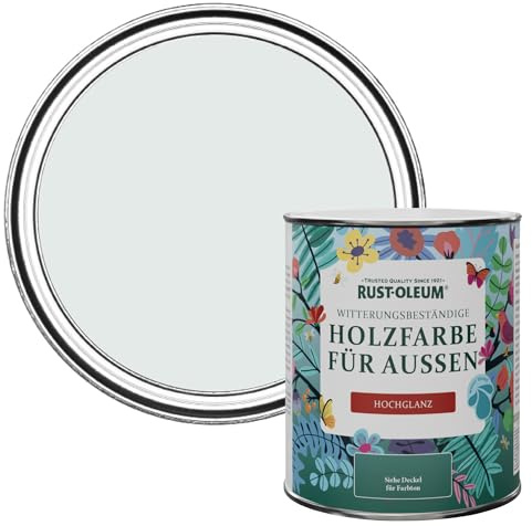 Rust-Oleum Grey Mould-Resistant Garden Paint In Gloss Finish - Monaco Mist 750ml