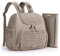 mommore Wickeltasche, kleiner Wickelrucksack, stilvolle Baby-Reiserucksäcke mit isolierten Taschen, Wickelunterlage, Kinderwagengurten, Braun Taupe, Small-17L, Tagesrucksäcke