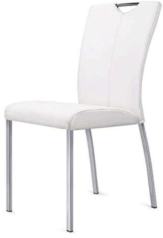 LIOONS Robusto Sillas de Comedor Sillas de Comedor de Acero Inoxidable, Silla de Cocina cómoda, Silla Lateral ergonómica para Sala de Estar, Cocina, Comedor, sillas Carga Estable