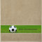 Handtuch mit Namen - personalisiert - Motiv Sport - Fußball - viele Farben & Motive - Dusch-Handtuch - beige - Größe 50x100 cm - persönliches Geschenk mit Wunsch-Name