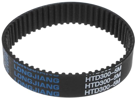 sourcing map HTD5M-300 Gummizahnriemen 60 Zähne Geschlossene Schleife Riemenscheibe Zahnriemen 20mm Breite, 300mm Umfang Synchronriemen