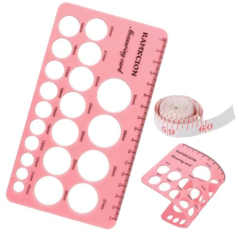 Nipple Ruler Set, Nipple Ruler, Breast Flange Measuring Tool, Flange Size Measuring Device for Nipples, Nipple Ruler for Flange Size Determination, Nipple Ruler for Flange Size