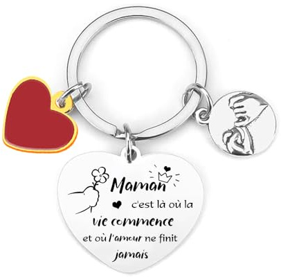 FGHJK Porte-clés Fête des Mères - Cadeau Original pour Maman et Fille