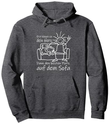 Die mit dem Hund chillt - Spruch für Frauchen Hunde Hund Pullover Hoodie