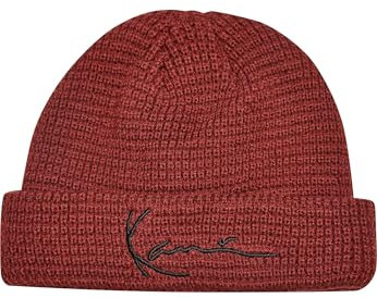 Karl Kani Accessoires KA223-045-3 Signature Fisherman Beanie Wine red one Size WineRed