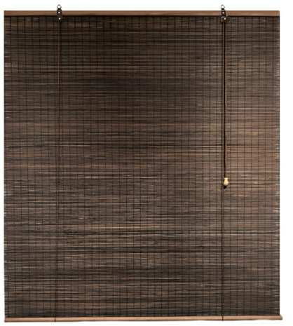 Tapparella Bamboo da Esterno Tenda a Rullo in Bambù per Interni Tende Avvolgibile Bambù per Porte e Finestre,Tenda da Sole Oscurante/Privacy,Personalizzab,Larghezza x Altezza (200cm x 300cm)