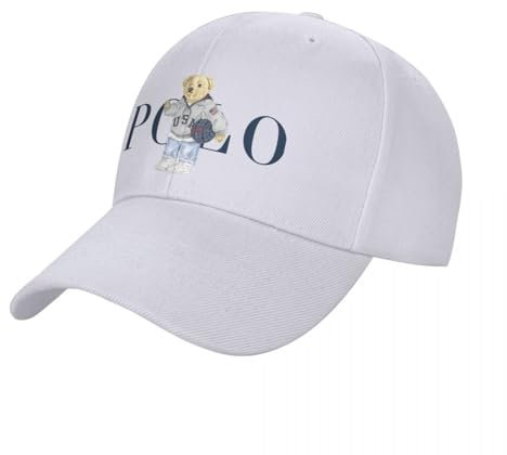 QIYAEUA Bären Baseballmützen Männer Frauen Sport Sonnenkappen Polo Papa Hut Atmungsaktive Snapback Caps Racing Cap Sommer Hüte Geschenk
