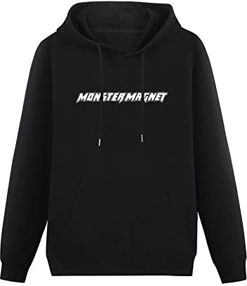 TAN YA XUE Monster Magnet Band Unisex Sweatshirts Graphic Pullover Mens Black Printed Hoodies XXL