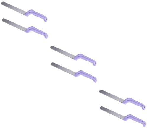 DIYEAH 3 Piezas Paleta De Flores Cortador De Frutas Cuchillo De Barro Flor Herramienta Para Cortar Pasteles Herramienta Para Cortar Flores Cortador De Flores Acero Inoxidable Lavender
