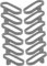 CHILDWEET 12pcs Silicone Ring Spatula Holders for Jars Oatmeal Cups Food Storage Anti-Slip Kitchen Accessory