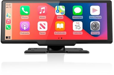 Sat Nav Wireless Carplay Adapter with TF Card Slot Bluetooth Radio Player
