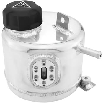 SERBATOIO ESPANSIONE RADIATORE Adatto Per Mini Cooper R50 R52 R53 Accessori Per Auto Collettore Di Raffreddamento Espansione Serbatoio Troppo Pieno Acqua E Tappo Serbatoio Lattina(Silver)
