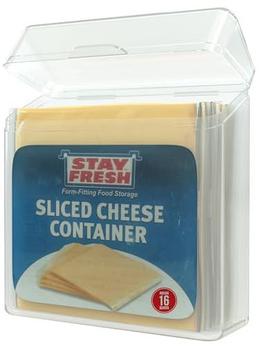 Stay Fresh Cheese Slices Container, Clear