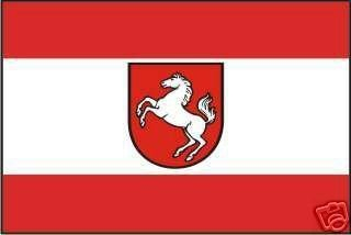 Flagge Westfalen Alt mit Pferd Grösse 1,50x0,90m Fahne