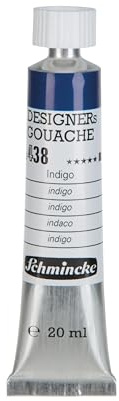 Schmincke Designers Gouache Indigo, 20 ml-Tube, 25 438 007