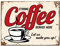Nostalgic-Art 14343 USA Strong Coffee Served Here, Magnet, Metall, bunt, 8 x 6 x 0,2 cm