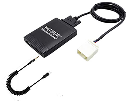 Honda Goldwing GL1800 Stereo-AUX-Adapter, digitaler Auto-Audio-Eingang, Schnittstelle mit SD-Karte, MP3-USB, 3,5 mm AUX-Eingang, Musik-Player für 2001–2010 (M06-HON2F)