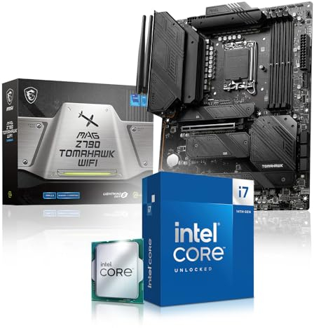 Aufrüst Kit Intel Core i7 14700K, MSI MAG Z790 Tomahawk WiFi, be Quiet! Dark Rock 4 Kühler, 32GB DDR4 RAM, komplett fertig montiert und getestet