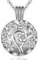 EUDORA Harmony Ball Collier Bola de Grossesse for femme enceinte Pendentif Fleurs de Cerisier avec La Cloche pour Femmes Mère Future Bébé Bijoux Cadeau original, 76cm + 114cm