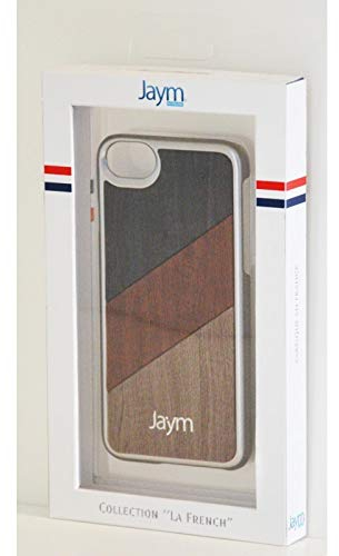 JAYM Coque Premium Made in France Compatible Apple IPHONE 6 / 6S / 7/8 Silver Full Bois
