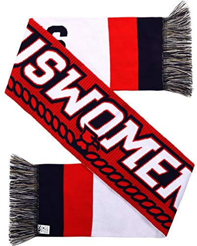 Euroscarves Damen Strickschal US Soccer HD - Rot - fits all