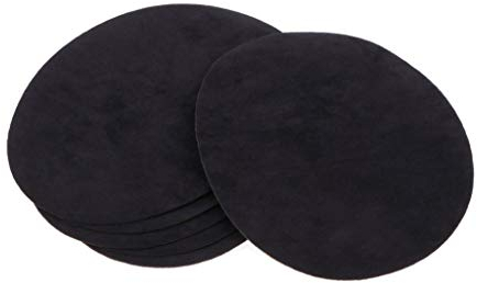 Sharplace 6pcs Weiche Samt Ellbogen - und Knieflicken zum Aufnähen oder Aufbügeln, ovale Flicken für Ellenbogen und Knie Applikation, Tiefes Blau