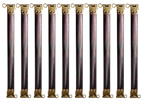 SUPVOX 10Pcs Cadres Métalliques Flexibles 20Cm avec Fermoir À Et Charnières À Ressort pour Bricolage Sac À Main Portefeuille