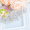 ShinyBeauty Hochzeitsgürtel Silber Strassgürtel Brautgürtel Schärpe Gürtel für Hochzeitsperlen Gürtel Braut Strassgürtel für Hochzeitskleid Brautjungfernkleid Baby Shower Dekorationen RA014