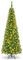 GOPLUS 135/200/225cm Weihnachtsbaum künstlich mit Beleuchtung, LED Tannenbaum künstlich, Weihnachtsbaum schmal mit PVC-Blättern, Christbaum Grün (mit warmweißer Beleuchtung, 200cm)